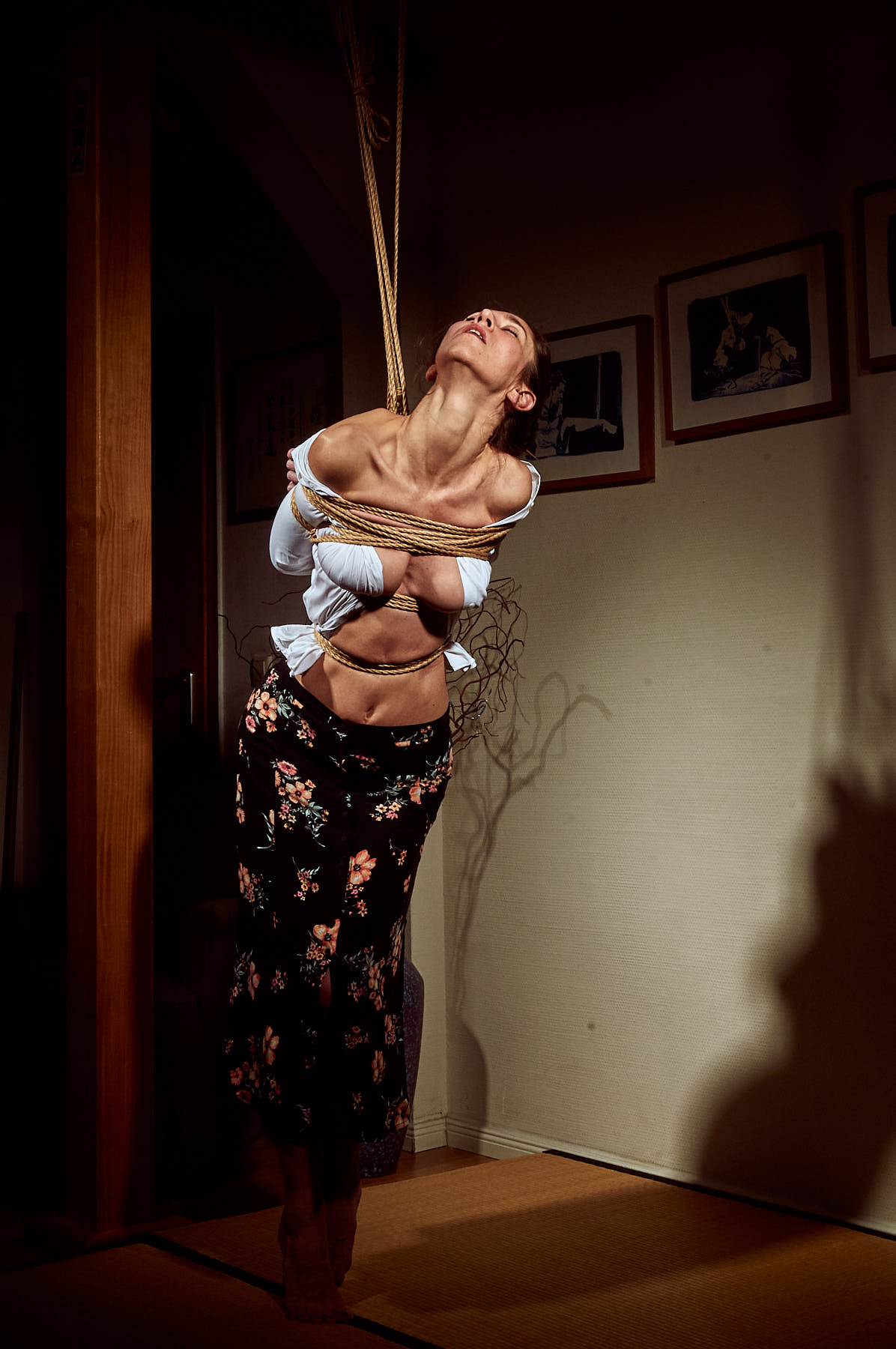 Woman tied to Hashira