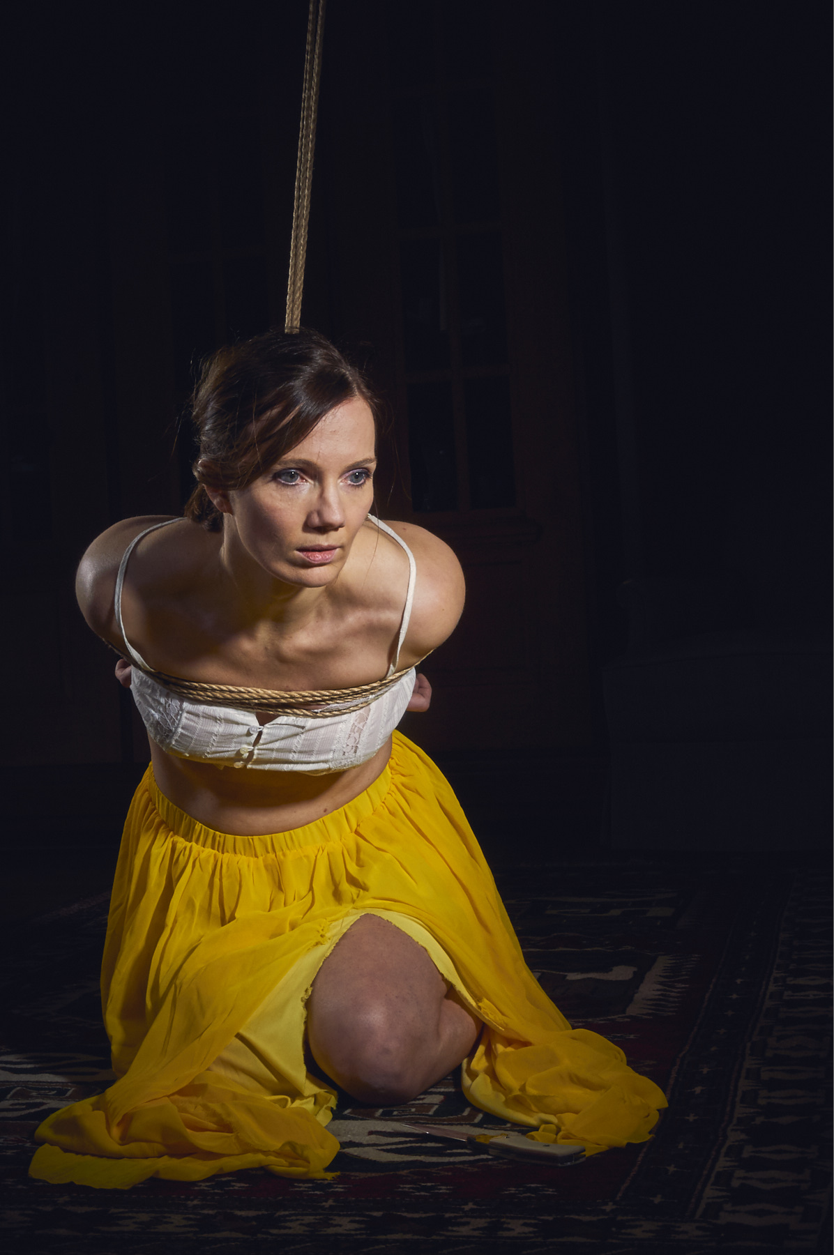 Mari Yellow 02 Kinbaku Shibari Semenawa