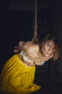 Mari Yellow 04 Kinbaku Shibari Semenawa