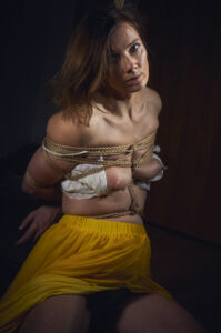 Mari Yellow 07 Kinbaku Shibari Semenawa