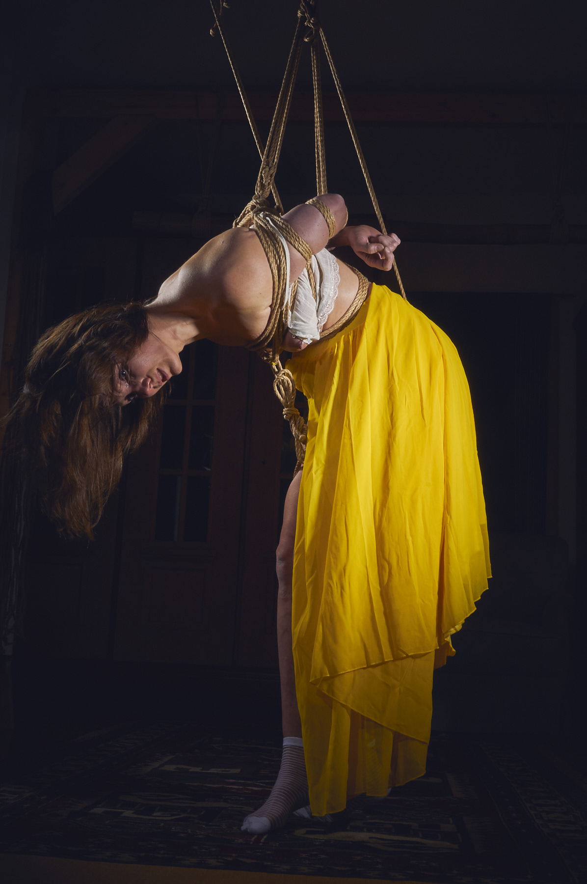 Mari Yellow 09 Kinbaku Shibari Semenawa